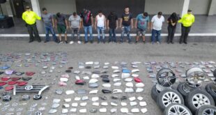 Acevedo da golpe a banda de ladrones de autopartes